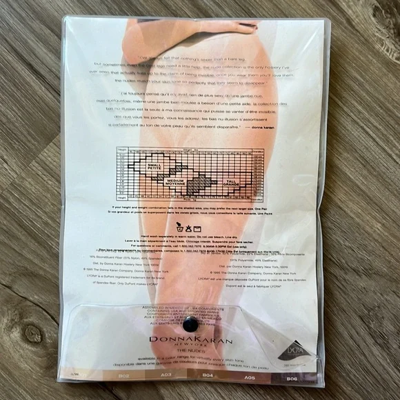 Donna Karan New York The Nudes Hosiery Tights Pantyhose - Picture 3 of 5